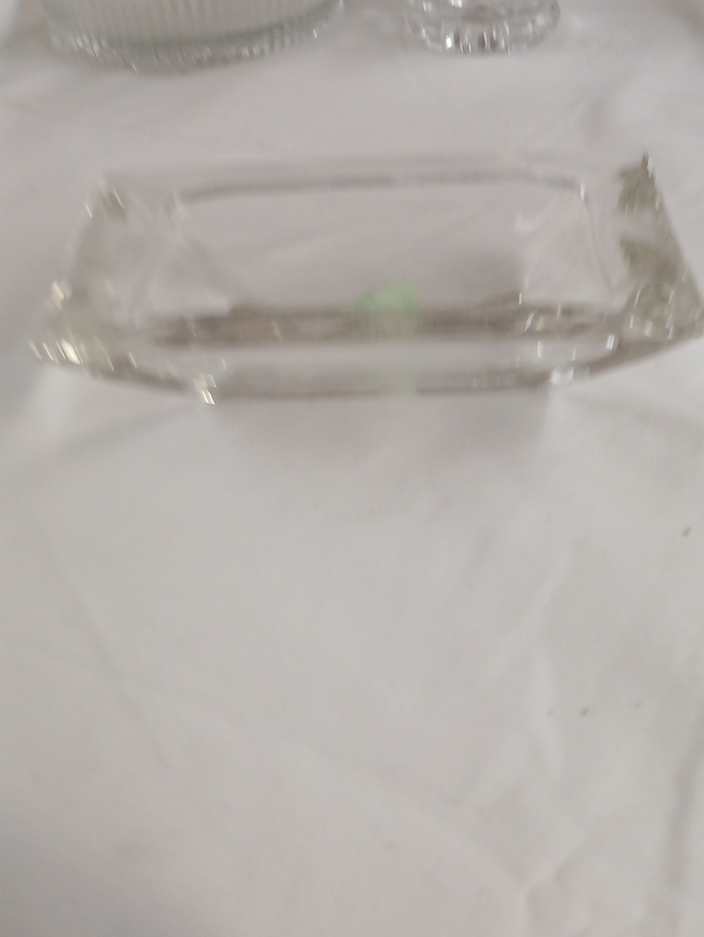Clear Glass Rectangular Decorative Tray - Home Accents